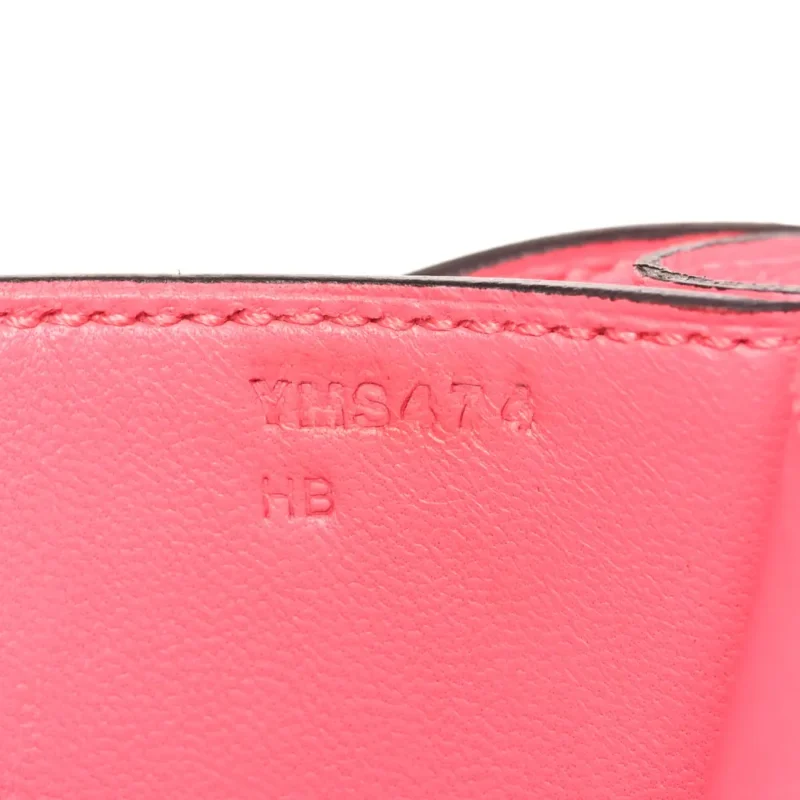 HERM??S CONSTANCE 18 ROSE AZAL??E EVERCOLOR LEATHER PALLADIUM HARDWARE - Image 8