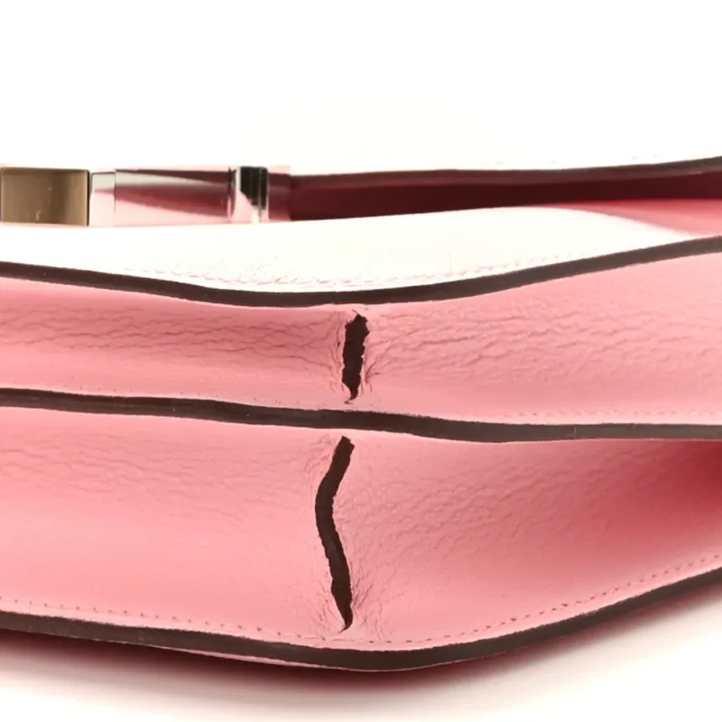 HERM??S CONSTANCE 18 ROSE SAKURA CH??VRE MYSORE LEATHER SILVER HARDWARE - Image 4