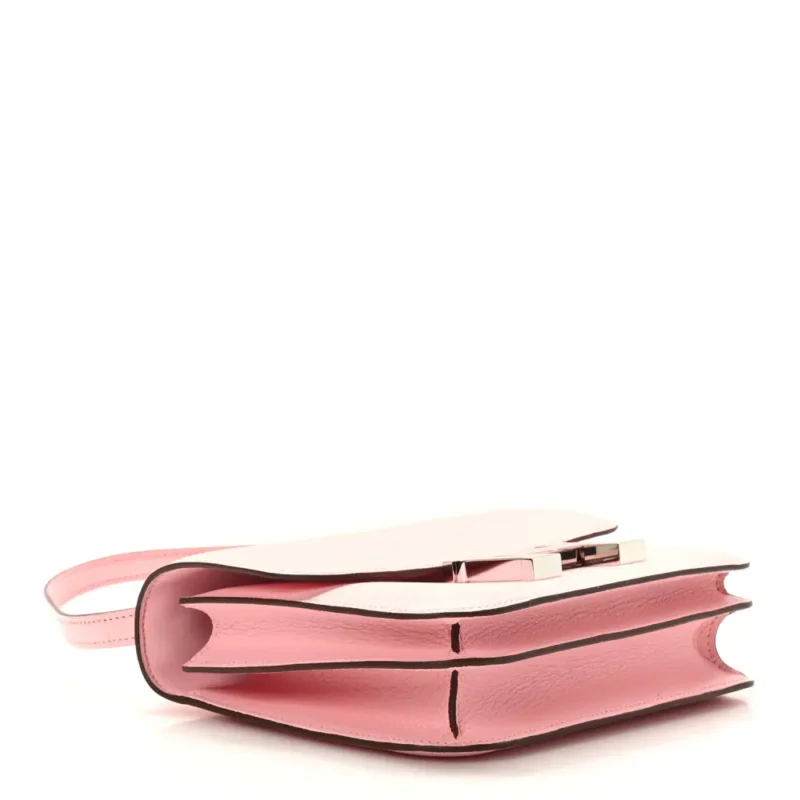 HERM??S CONSTANCE 18 ROSE SAKURA CH??VRE MYSORE LEATHER SILVER HARDWARE - Image 6