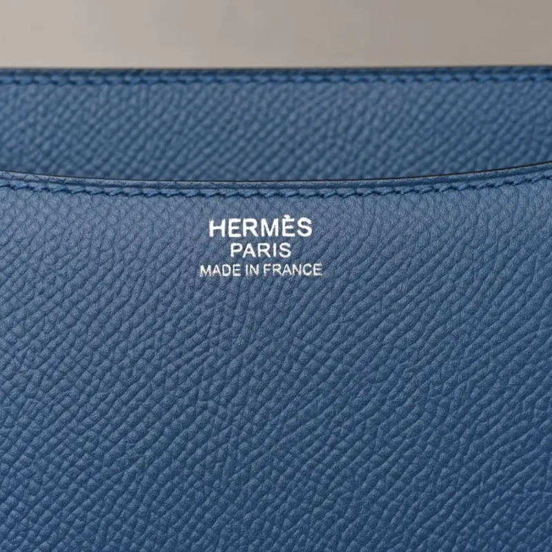 HERM??S CONSTANCE VERSO 24 BLEU AGATE / GRIS MOUETTE EPSOM LEATHER PALLADIUM SILVER HARDWARE - Image 2