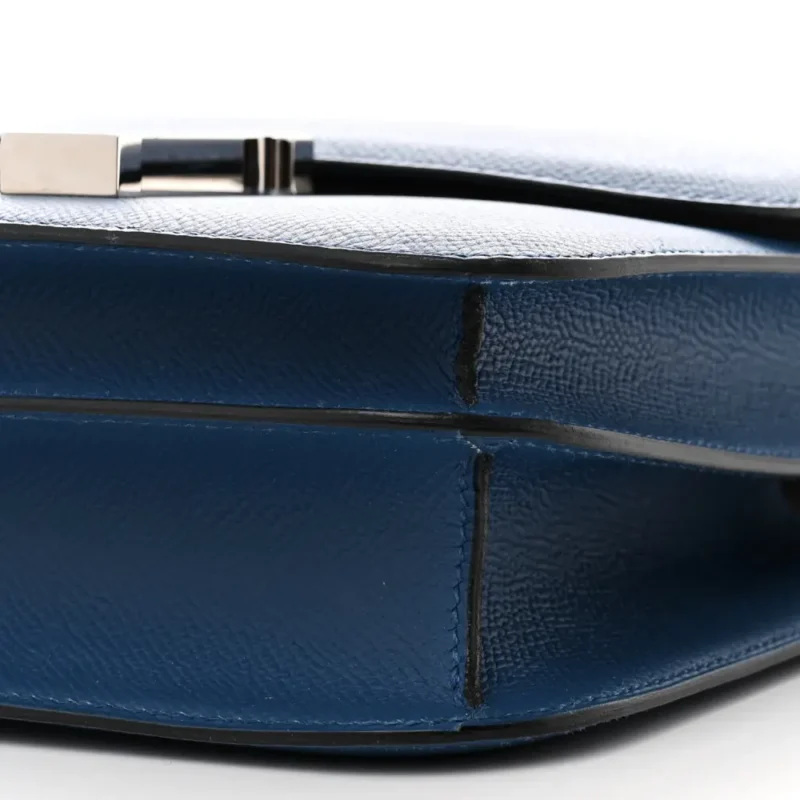 HERM??S CONSTANCE VERSO 24 BLEU AGATE / GRIS MOUETTE EPSOM LEATHER PALLADIUM SILVER HARDWARE - Image 5