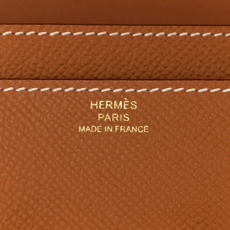 HERM??S CONSTANCE LONG WALLET TO GO BROWN EPSOM LEATHER GOLD HARDWARE - Image 2