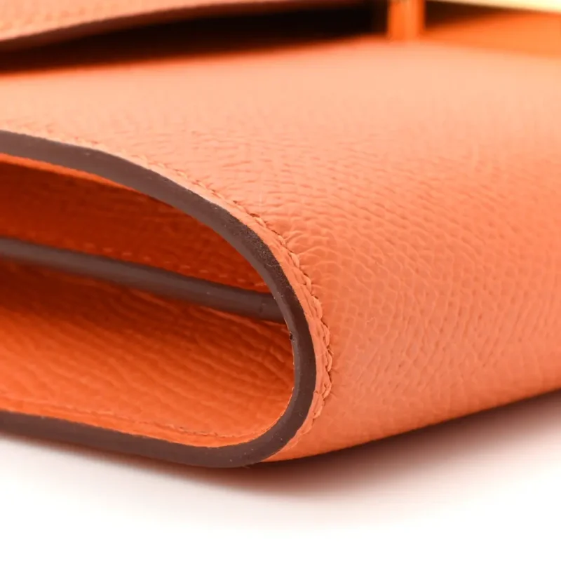 HERM??S CONSTANCE LONG WALLET TO GO ORANGE EPSOM LEATHER GOLD HARDWARE - Image 5