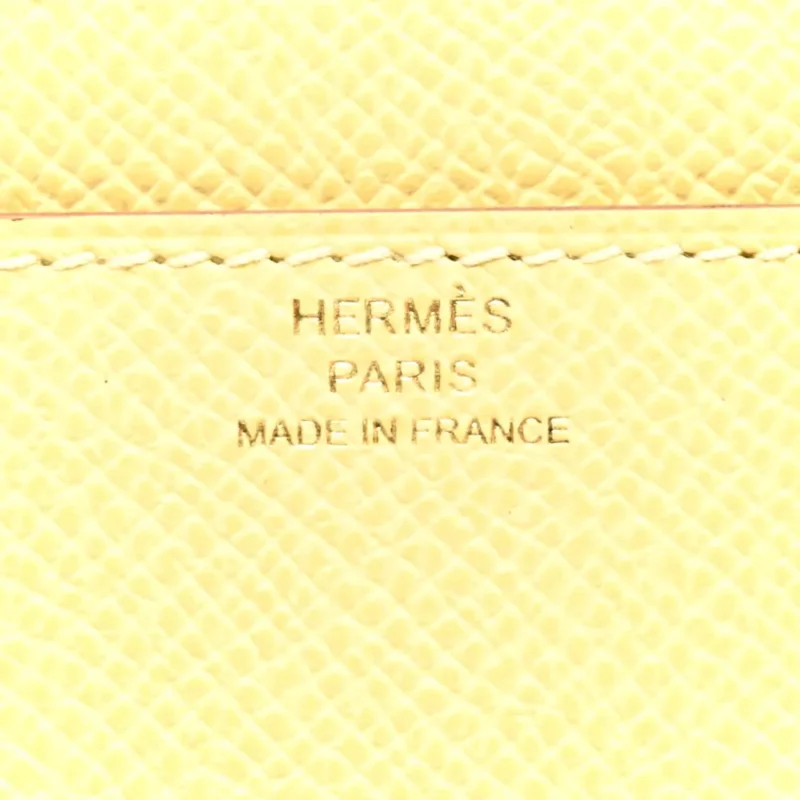 HERM??S CONSTANCE 18 LONG WALLET TO GO EPSOM JAUNE POUSSIN EPSOM LEATHER GOLD HARDWARE - Image 2