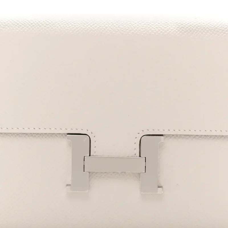 HERM??S CONSTANCE LONG TO GO WALLET GRIS P?LE EPSOM LEATHER SILVER HARDWARE - Image 9