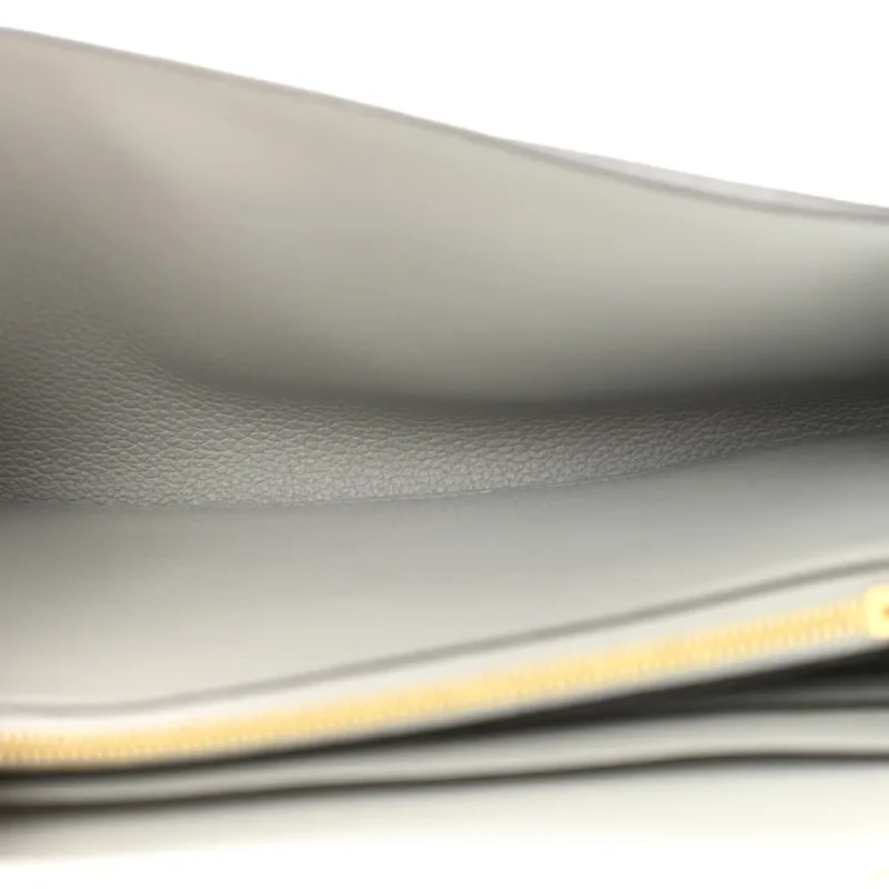 HERM??S CONSTANCE WALLET TO GO BLEU GLACIER EVERCOLOR LEATHER GOLD HARDWARE - Image 5