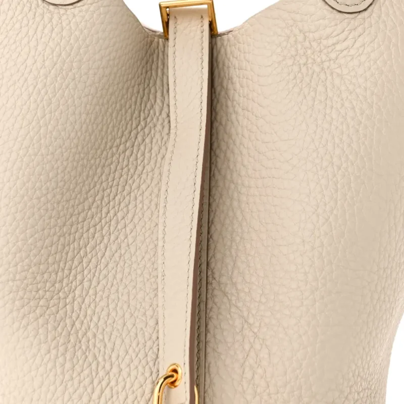 HERM??S PICOTIN LOCK 18 PM B??TON TAURILLON CLEMENCE LEATHER GOLD HARDWARE - Image 8