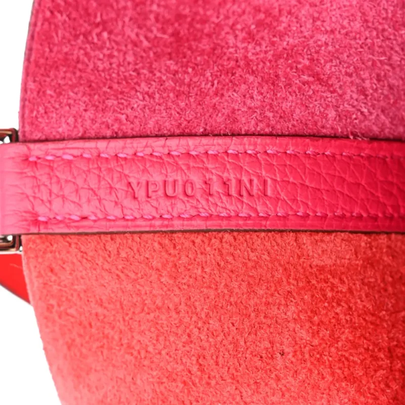 HERM??S CASAQUE PICOTIN LOCK 22 MM ROSE EXTR??ME / ROSE MEXICO / ROUGE DE COEUR TAURILLON CLEMENCE LEATHER PALLADIUM SILVER HARDWARE - Image 8
