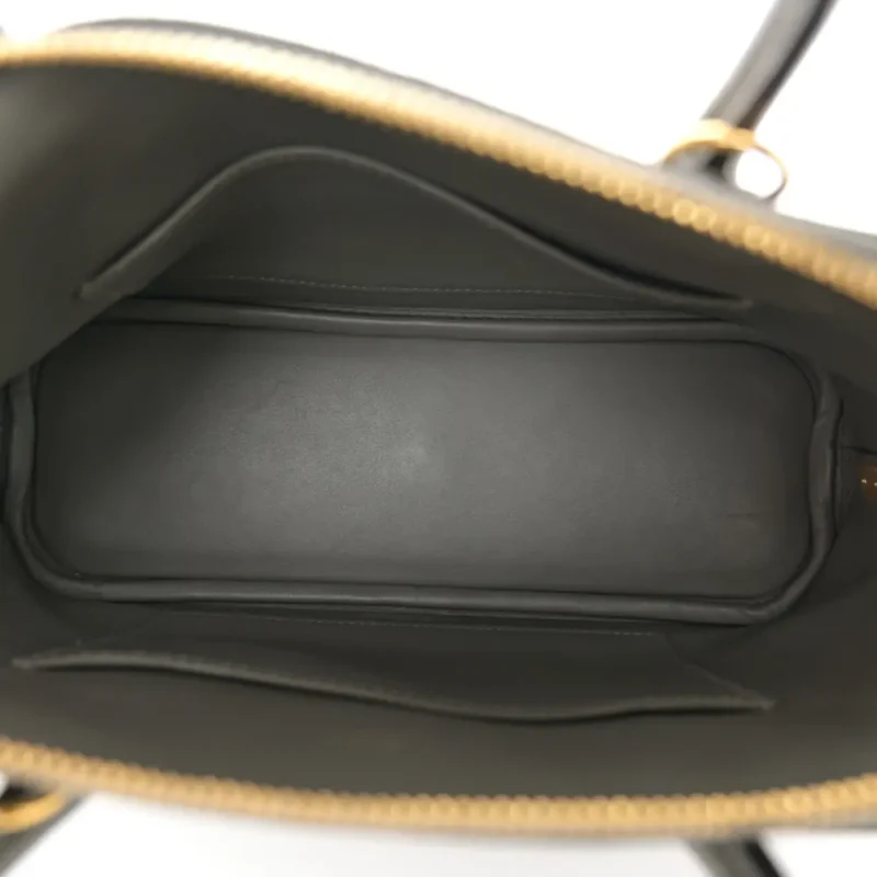 HERM??S 1923 BOLIDE 25 GRIS MEYER EVERCOLOR LEATHER GOLD PALLADIUM HARDWARE - Image 7
