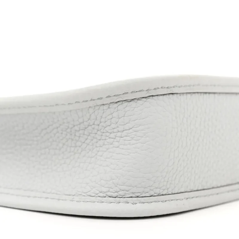 HERM??S AMAZONE EVELYNE TPM BLEU P?LE / ??TAIN TAURILLON CLEMENCE LEATHER PALLADIUM SILVER HARDWARE - Image 4