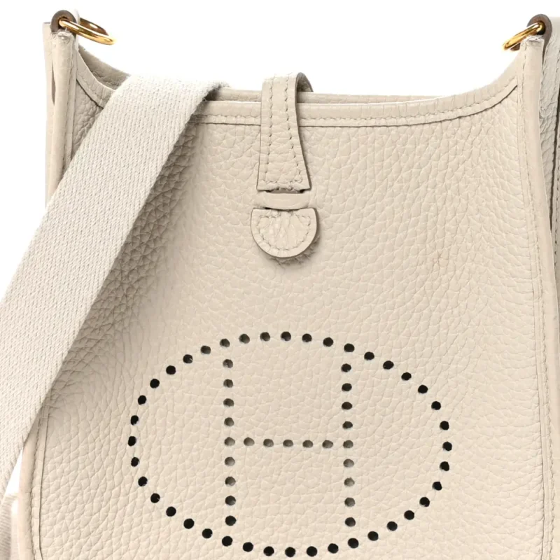 HERM??S AMAZONE EVELYNE TPM B??TON TAURILLON CLEMENCE LEATHER PALLADIUM HARDWARE - Image 9