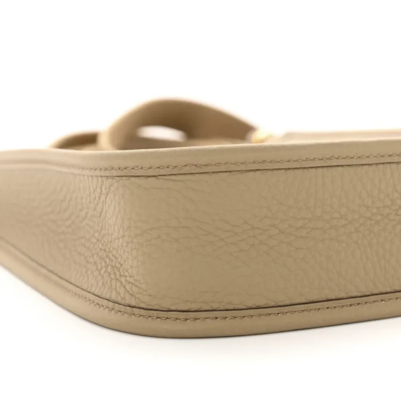 HERM??S AMAZONE EVELYNE TPM BEIGE MARFA TAURILLON CLEMENCE LEATHER GOLD HARDWARE - Image 4