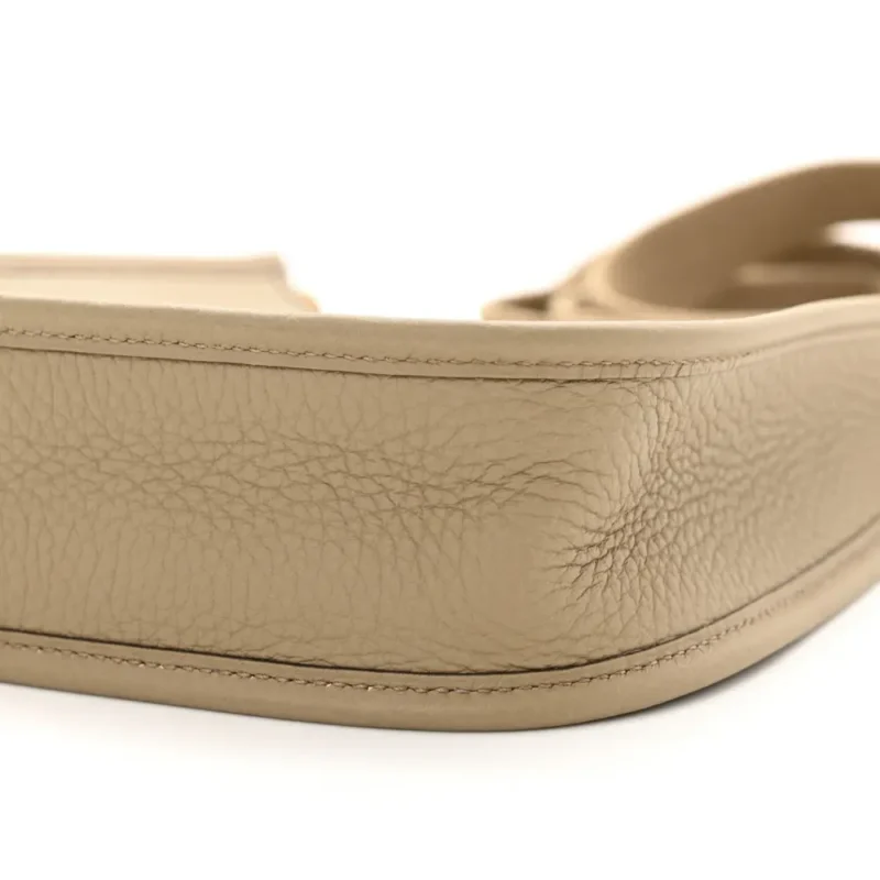 HERM??S AMAZONE EVELYNE TPM BEIGE MARFA TAURILLON CLEMENCE LEATHER GOLD HARDWARE - Image 5