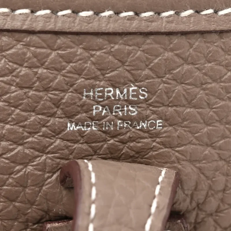 HERM??S AMAZONE EVELYNE TPM ??TAIN / BLEU INDIGO TAURILLON CLEMENCE LEATHER SILVER HARDWARE - Image 2
