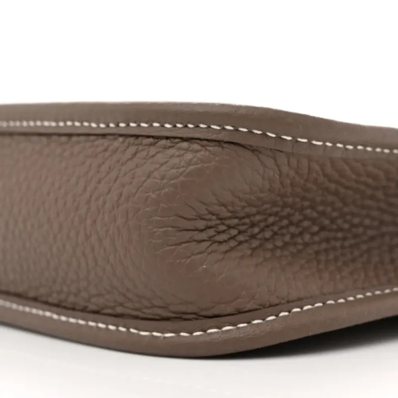 HERM??S AMAZONE EVELYNE TPM ??TAIN / BLEU INDIGO TAURILLON CLEMENCE LEATHER SILVER HARDWARE - Image 5