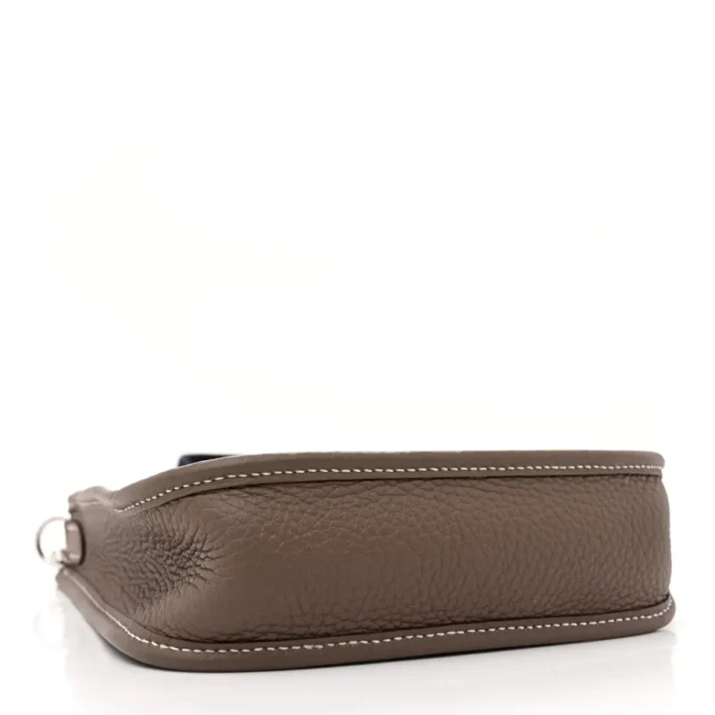 HERM??S AMAZONE EVELYNE TPM ??TAIN / BLEU INDIGO TAURILLON CLEMENCE LEATHER SILVER HARDWARE - Image 6