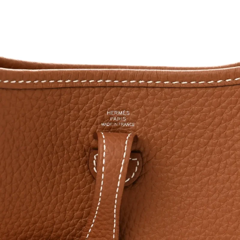 HERM??S EVELYNE TPM BROWN TAURILLON CLEMENCE LEATHER PALLADIUM HARDWARE - Image 2