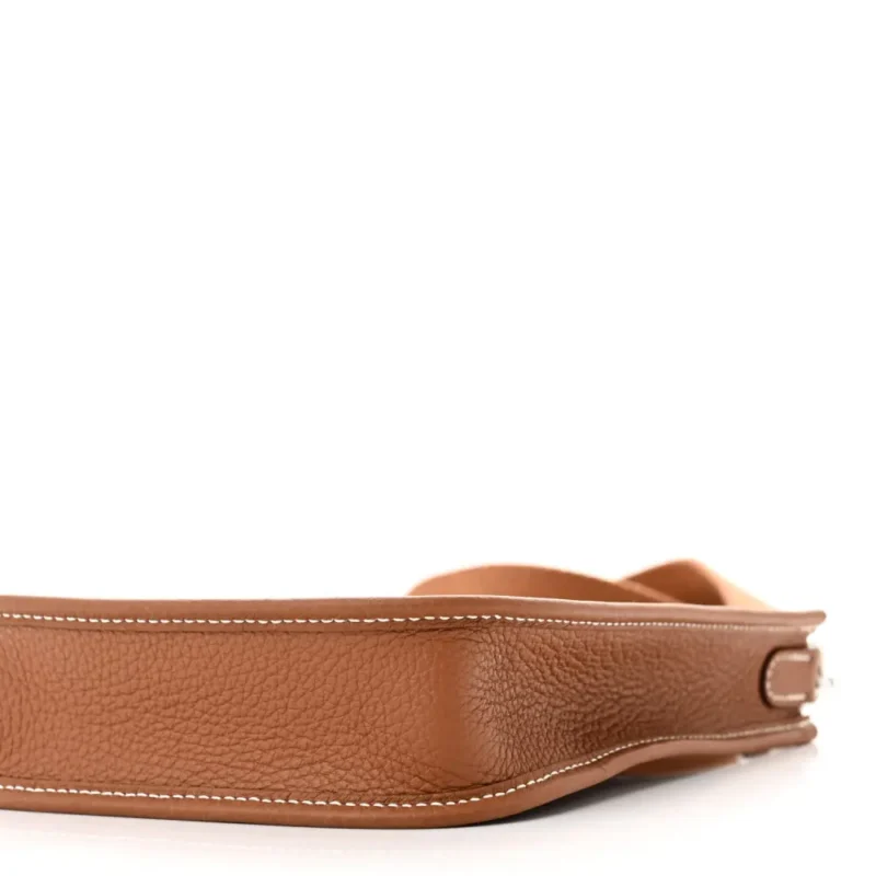 HERM??S EVELYNE TPM BROWN TAURILLON CLEMENCE LEATHER PALLADIUM HARDWARE - Image 5