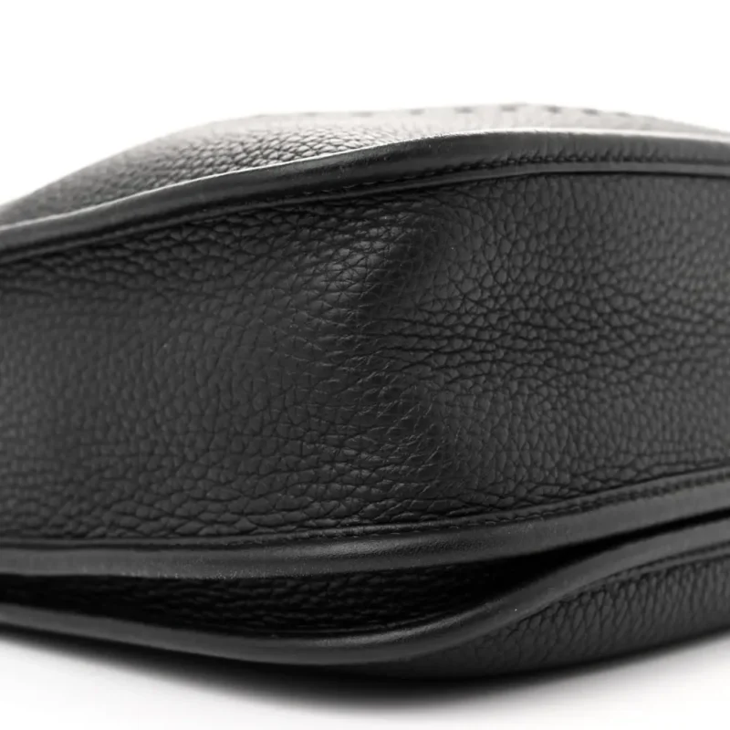 HERM??S EVELYNE III PM BLACK TAURILLON CLEMENCE LEATHER PALLADIUM SILVER HARDWARE - Image 4