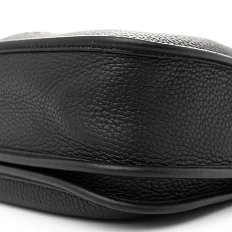 HERM??S EVELYNE III PM BLACK TAURILLON CLEMENCE LEATHER PALLADIUM SILVER HARDWARE - Image 5