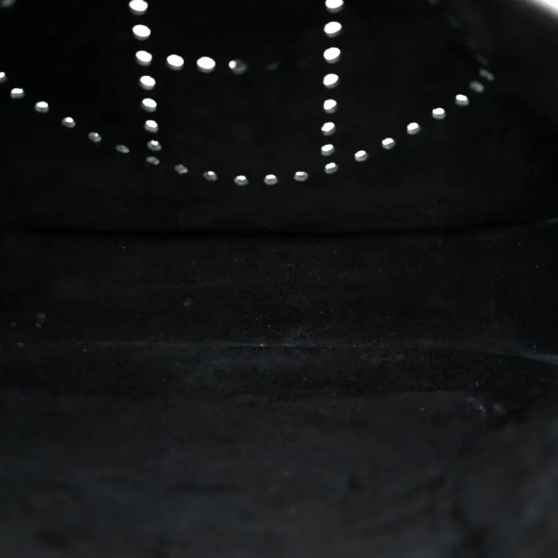 HERM??S EVELYNE III PM BLACK TAURILLON CLEMENCE LEATHER PALLADIUM SILVER HARDWARE - Image 7