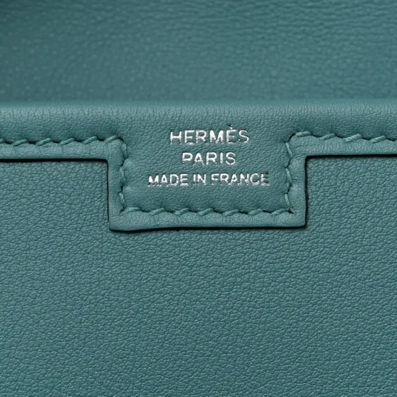 HERM??S JIGE ELAN 29 CLUTCH BLEU ATOLL SWIFT LEATHER - Image 2