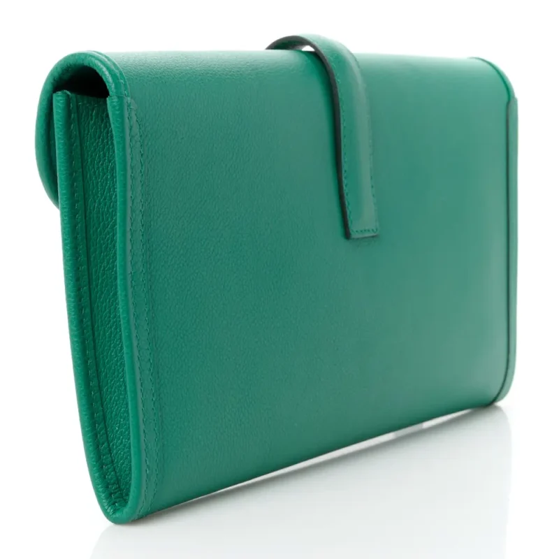 HERM??S JIGE ELAN 29 CLUTCH VERT VERTIGO EVERCOLOR LEATHER - Image 3