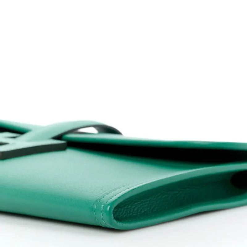 HERM??S JIGE ELAN 29 CLUTCH VERT VERTIGO EVERCOLOR LEATHER - Image 5