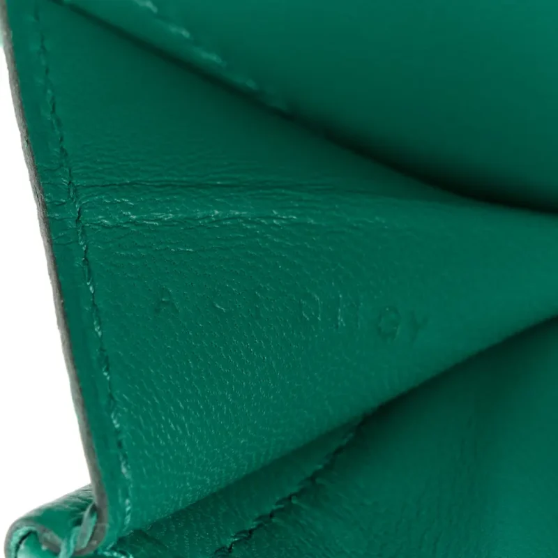 HERM??S JIGE ELAN 29 CLUTCH VERT VERTIGO EVERCOLOR LEATHER - Image 8