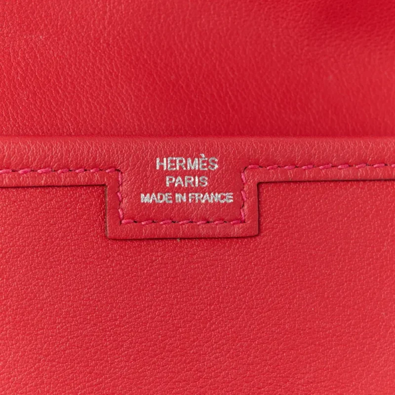 HERM??S JIGE ELAN 29 CLUTCH ROUGE TOMATE SWIFT LEATHER - Image 2