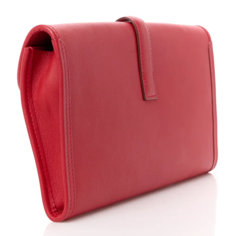 HERM??S JIGE ELAN 29 CLUTCH ROUGE TOMATE SWIFT LEATHER - Image 3