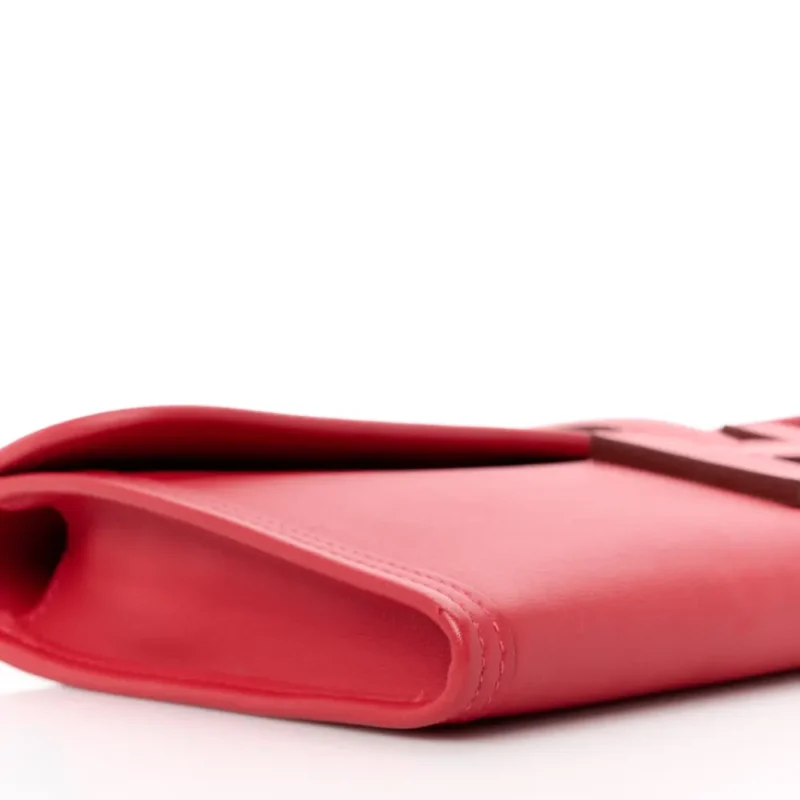 HERM??S JIGE ELAN 29 CLUTCH ROUGE TOMATE SWIFT LEATHER - Image 4