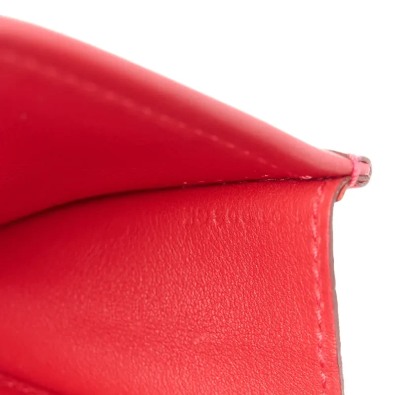 HERM??S JIGE ELAN 29 CLUTCH ROUGE TOMATE SWIFT LEATHER - Image 8