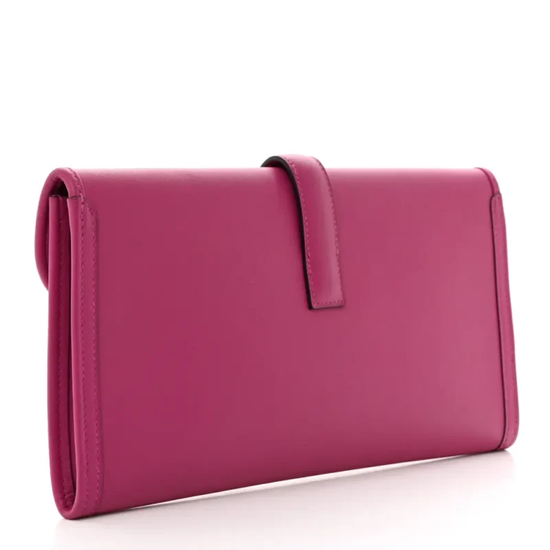 HERM??S JIGE ELAN 29 CLUTCH ROSE POURPRE SWIFT LEATHER - Image 3