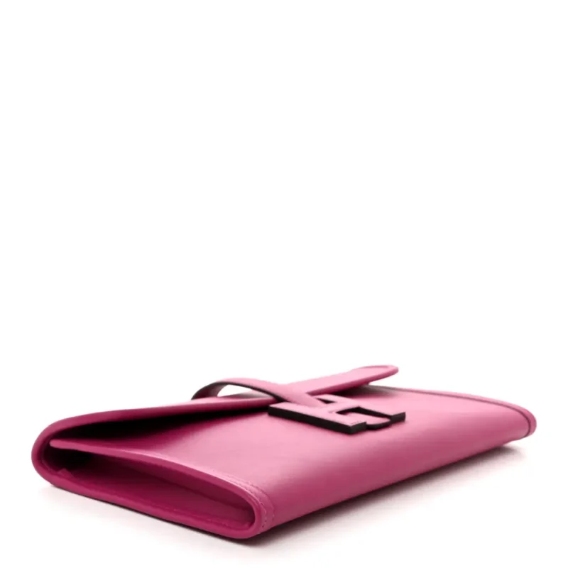 HERM??S JIGE ELAN 29 CLUTCH ROSE POURPRE SWIFT LEATHER - Image 4
