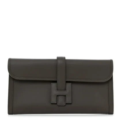 HERM??S JIGE ELAN 29 CLUTCH ??TAIN SWIFT LEATHER