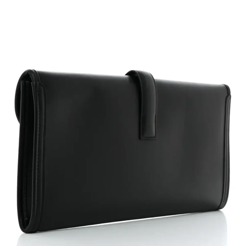 HERM??S JIGE ELAN 29 CLUTCH BLACK SWIFT LEATHER - Image 3