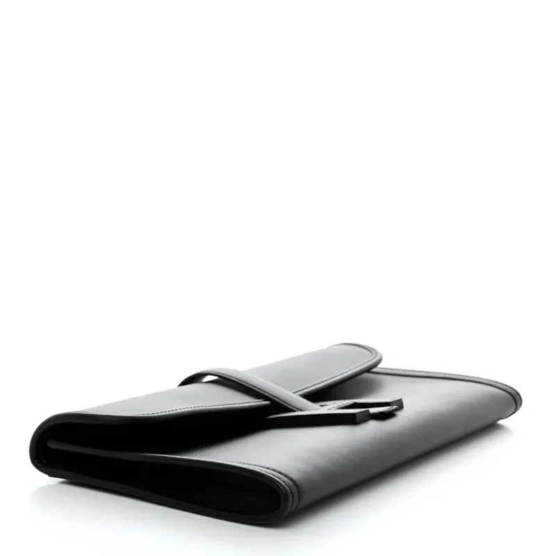 HERM??S JIGE ELAN 29 CLUTCH BLACK SWIFT LEATHER - Image 4