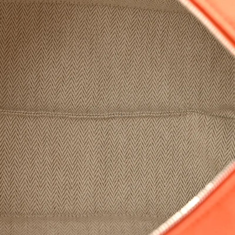 HERM??S BRIDE-??-BRAC POUCH SMALL ORANGE/BURGUNDY CANVAS - Image 7