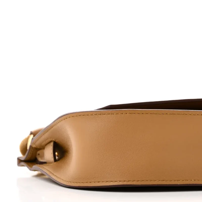 HERM??S MINI JYPSI??RE BRONZE DOR?? SWIFT LEATHER GOLD HARDWARE - Image 4