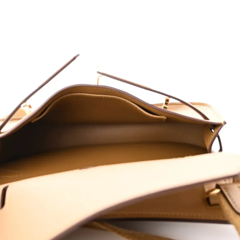HERM??S MINI JYPSI??RE BRONZE DOR?? SWIFT LEATHER GOLD HARDWARE - Image 7