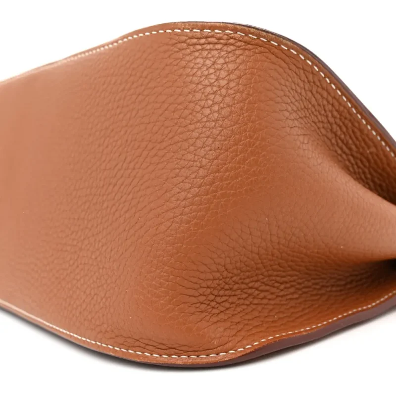 HERM??S JYPSIERE 28 BROWN TAURILLON CLEMENCE LEATHER PALLADIUM SILVER HARDWARE - Image 5