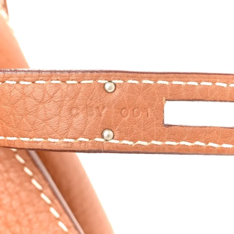 HERM??S JYPSIERE 28 BROWN TAURILLON CLEMENCE LEATHER PALLADIUM SILVER HARDWARE - Image 8