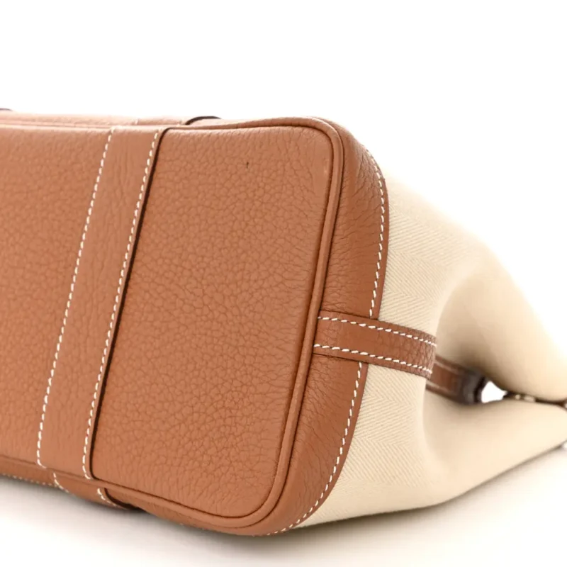 HERM??S GARDEN PARTY 30 TPM TOTE BROWN TOILE & NEGONDA LEATHER - Image 5