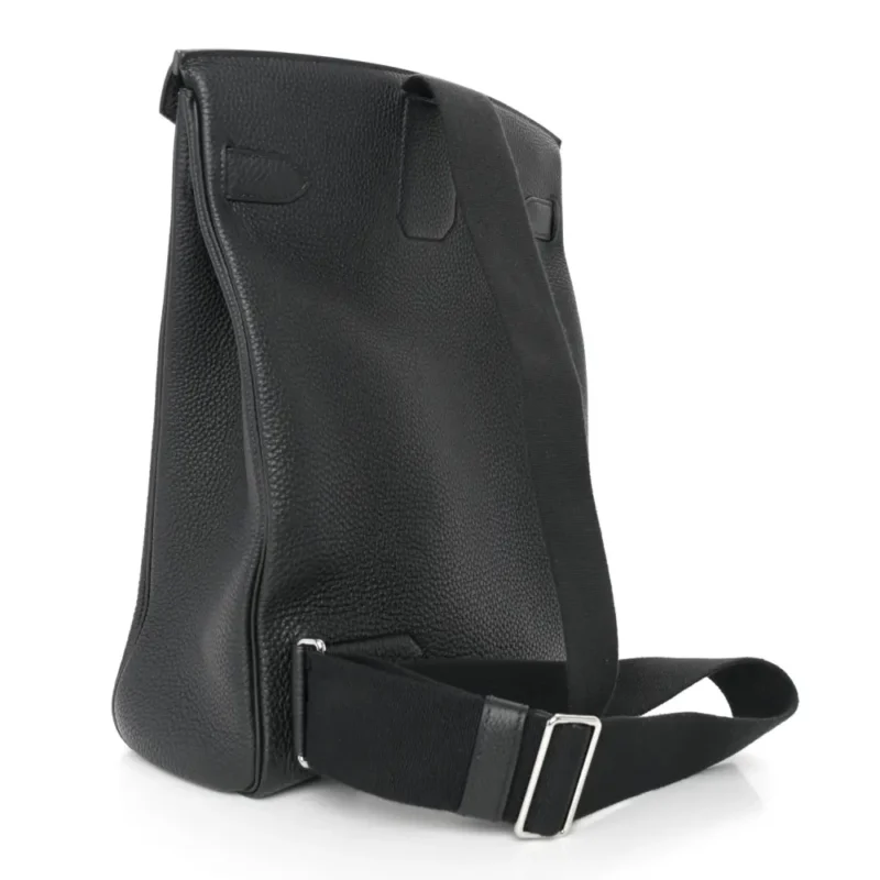 HERM??S HAC ?? DOS GM BACKPACK BLACK TOGO LEATHER PALLADIUM HARDWARE - Image 3