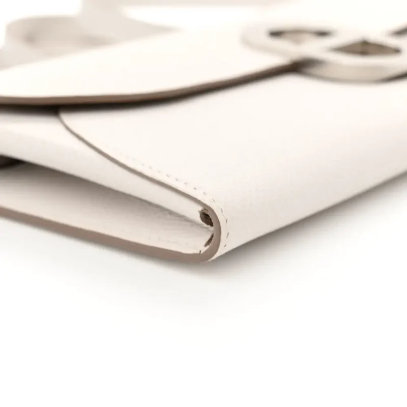HERM??S CHAINE D??ANCRE TO GO WALLET GRIS PALE EPSOM LEATHER PALLADIUM SILVER HARDWARE - Image 4