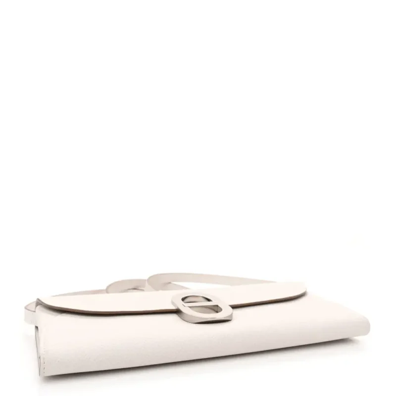 HERM??S CHAINE D??ANCRE TO GO WALLET GRIS PALE EPSOM LEATHER PALLADIUM SILVER HARDWARE - Image 6