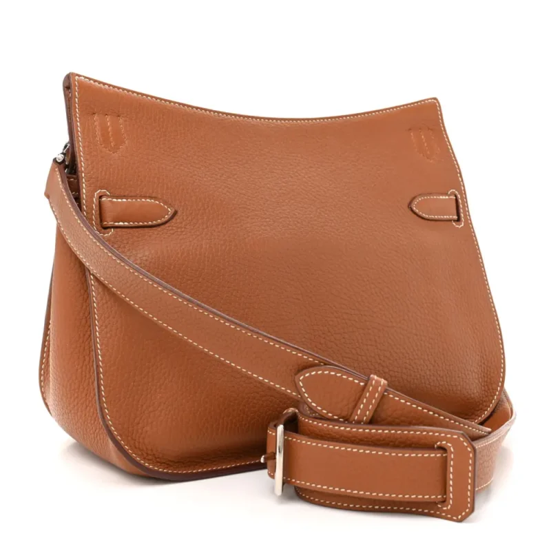 HERM??S JYPSIERE 28 BROWN TAURILLON CLEMENCE LEATHER PALLADIUM SILVER HARDWARE - Image 3