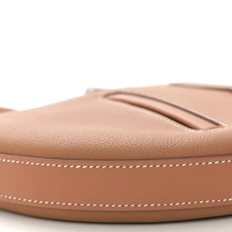 HERM??S P??TIT ARCON BROWN TOGO & SWIFT LEATHER SILVER HARDWARE - Image 4