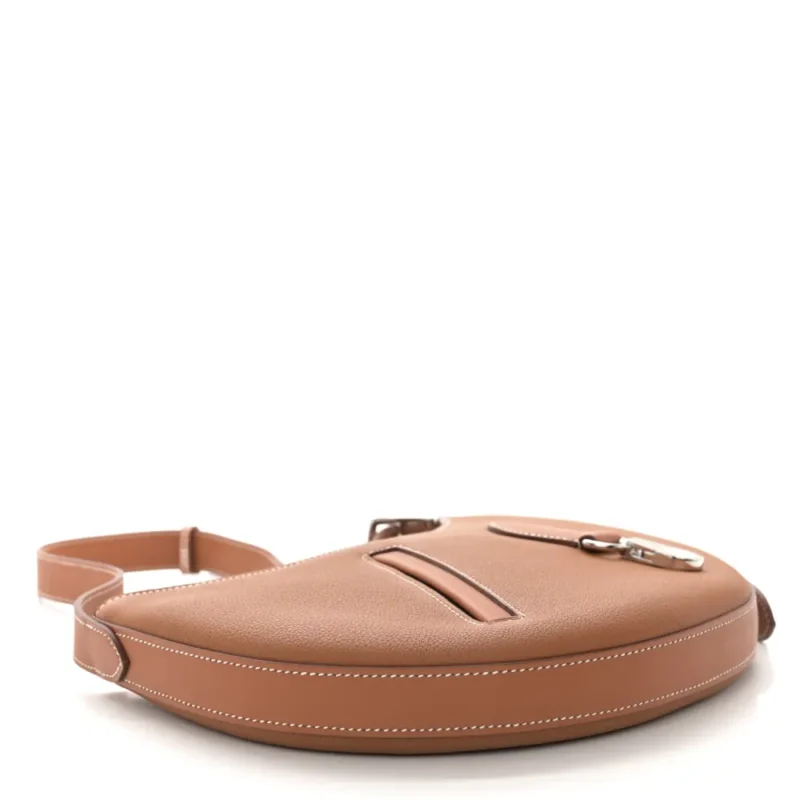 HERM??S P??TIT ARCON BROWN TOGO & SWIFT LEATHER SILVER HARDWARE - Image 6